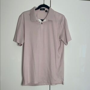 Theory Pink Polo Shirt Classic Design